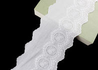 14CM Width Cotton Lace Trim Edging With Floral Pattern Scalloped Via OEKO TEX