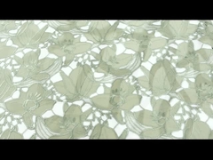 면 레이스천 정비 과장 3D 꽃 디자인 정비 끈을 손질하는 기퓌르 레이스