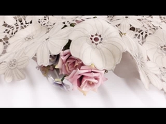 기퓌르 레이스 끈 정비 폴리에스테르 우유 섬유 자수 레이스 정비