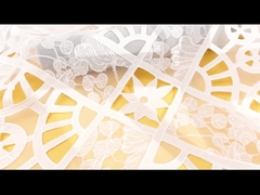 드레스를 위한 수용성 레이스천 프랑스 꽃 케미칼 레이스 구성