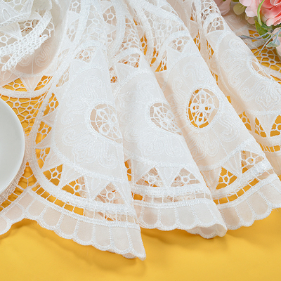 Lightweight Water Soluble Lace Fabric Garment Crochet Lace Trimmings