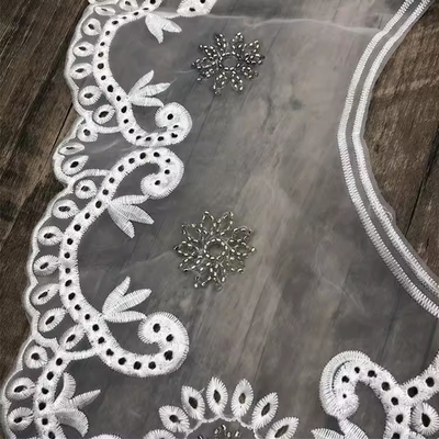Lace Fabric Embroidery Hanfu Accessories Three-dimensional Embroidery Cloud Shoulder Fairy Children's Wear False Collar