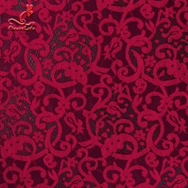 2019 Hot African Lace Fabric High Quality Red Lace Fabric For Garment