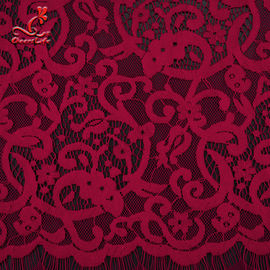 2019 Hot African Lace Fabric High Quality Red Lace Fabric For Garment