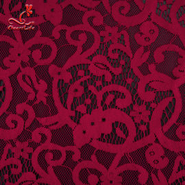 2019 Hot African Lace Fabric High Quality Red Lace Fabric For Garment