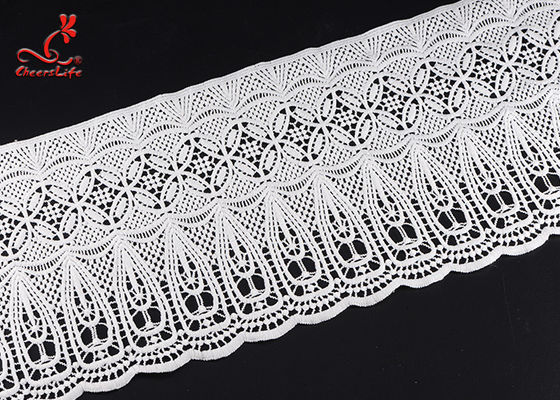 100% Polyester Water Soluble Lace For Dress Borders And Garment Borders