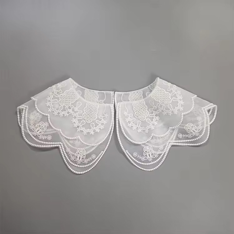 Collar Children's Clothing Women's Clothing All-match Clothing Accessories Embroidery Lace