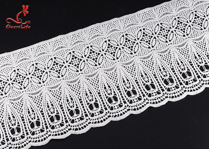100% Polyester Water Soluble Lace For Dress Borders And Garment Borders